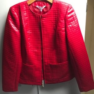 Red Quilted Prophecy Jacket Womens Small S NWT